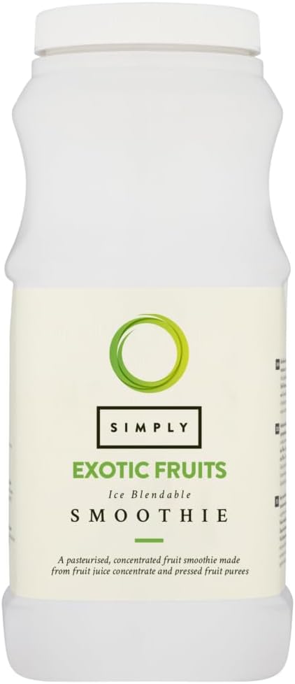 Simply Exotic Fruits Smoothie, Vegan Blendable Concentrated Smoothie Mix Made with Real Fruit Puree (1 Litre)