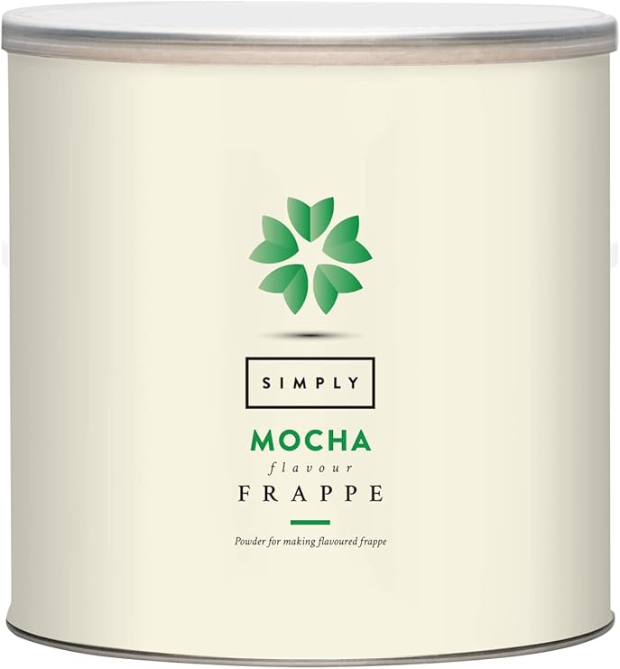 Simply Mocha Frappe Powder, Nut Free Frappe Powder for Iced Drinks and Iced Mochas (1.75 Kg)