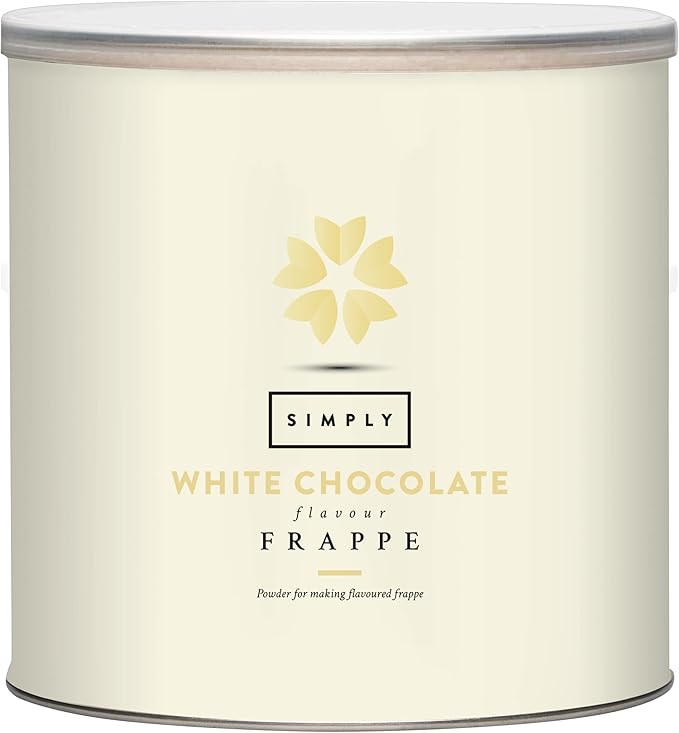 Simply White Chocolate Frappe Powder, Nut Free & Gluten Free Frappe Powder for Iced Drinks (1.75 Kg)