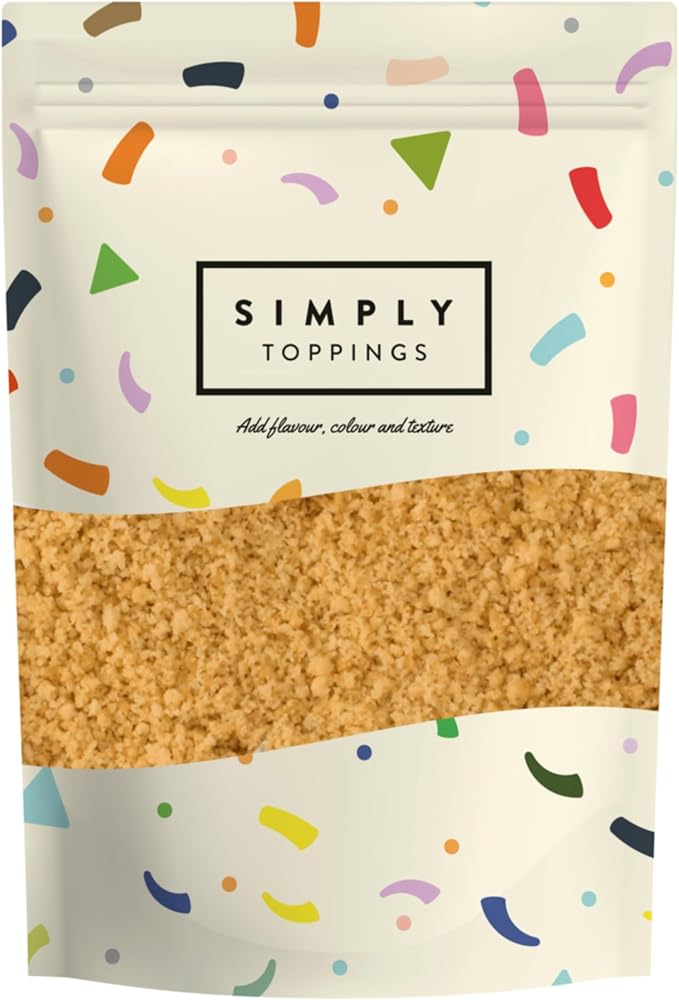 Simply Gingerbread Crumb, Biscuit Sprinkle for Cake Decoration, Ice Cream, Frappes, Milkshakes & Hot Chocolate Toppings, Suitable for Vegetarians & Halal Certified (500g)