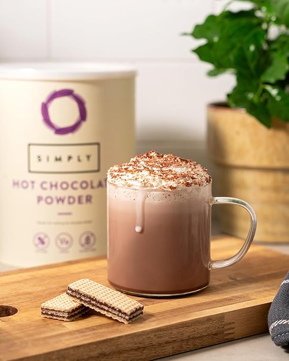 Simply Hot Chocolate Powder, Dairy Free Powder for Smooth & Creamy Hot Chocolate, Nut Free & Vegan (2kg)