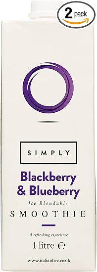 Simply Blackberry & Blueberry Smoothie Mix 1Ltr