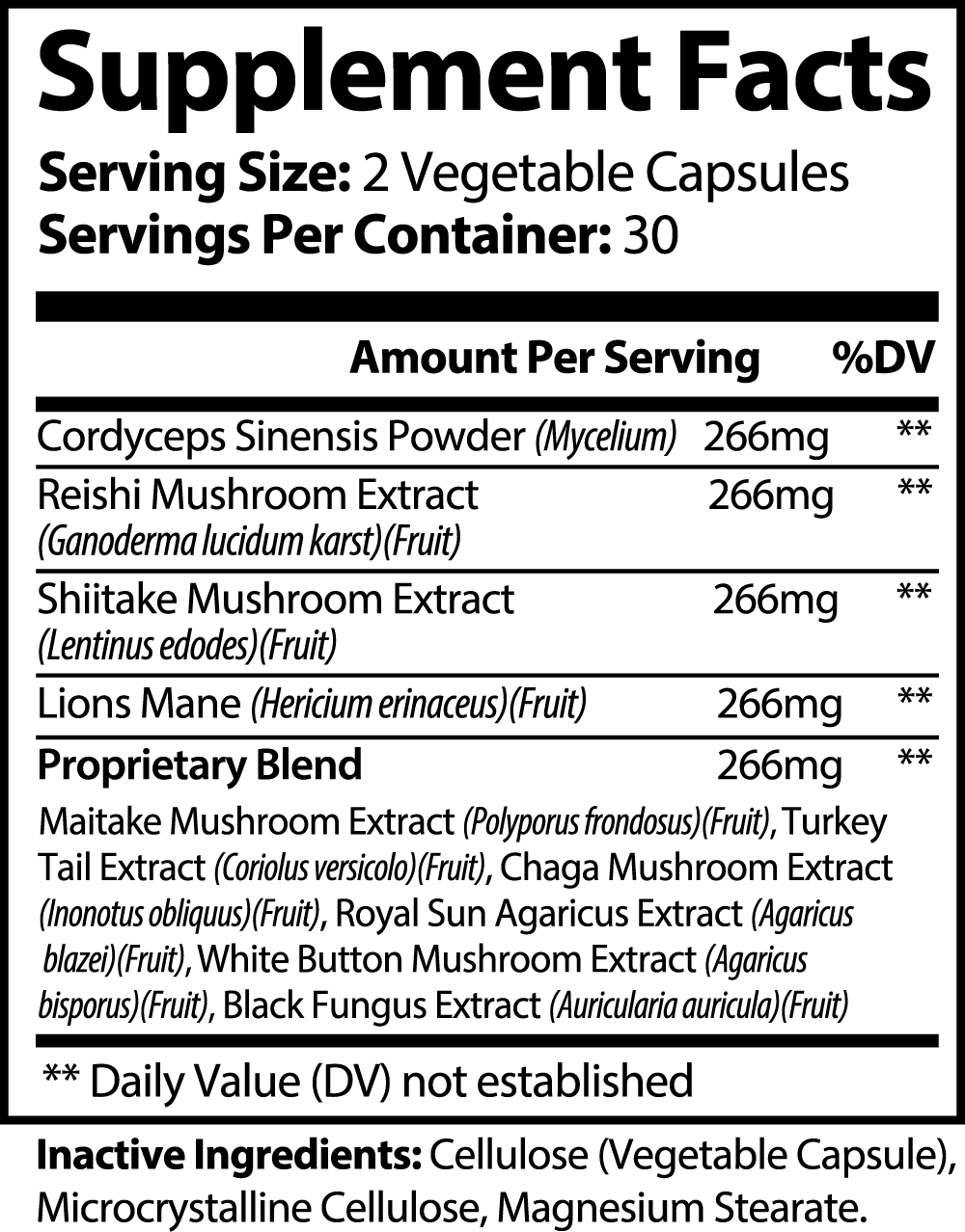 TFF Mushroom Complex 10 X