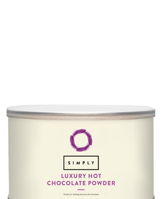 Simply Luxury Hot Chocolate, Hot Chocolate Powder for Smooth & Creamy Beverage, Suitable for Vegans, Halal & Nut-Free, 1kg