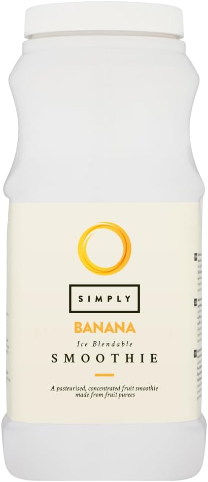 Simply Banana Smoothie, Vegan Blendable Concentrated Smoothie Mix Made with Real Fruit Puree (1 Litre)