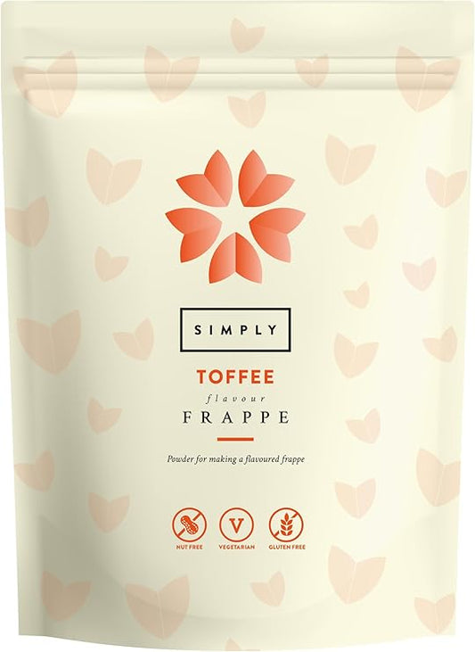 Simply Toffee Frappe Powder, Nut Free & Gluten Free Frappe Powder for Iced Drinks (1 Kg)