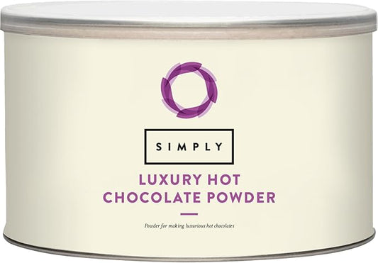 Simply Luxury Hot Chocolate, Hot Chocolate Powder for Smooth & Creamy Beverage, Suitable for Vegans, Halal & Nut-Free, 1kg