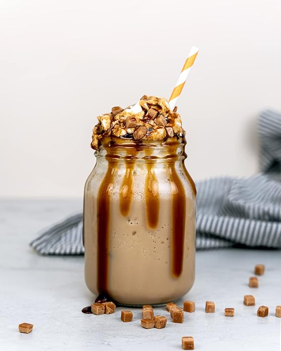 Simply Toffee Frappe Powder, Nut Free & Gluten Free Frappe Powder for Iced Drinks (1.75 Kg)