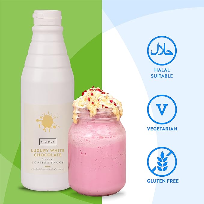 Simply Luxury White Chocolate Topping Sauce 1kg