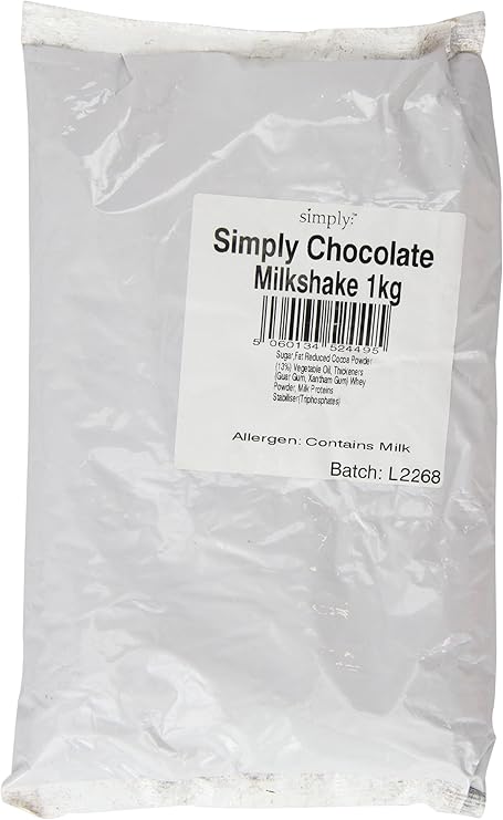 Simply Chocolate Milkshake Powder for Delicious Creamy Milkshakes and Chocolate Milk (1 Kg)
