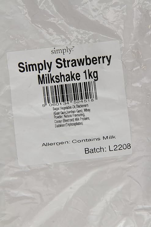 Simply Strawberry Milkshake Powder 1 Kg (Pack of 5)