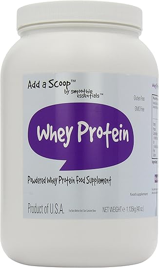 Simply Whey Protein Food Supplement Powder, Unflavoured Protein Powder for Protein Pancakes, Overnight Oats & Milkshakes, Suitable for Vegetarians (1.13kg)