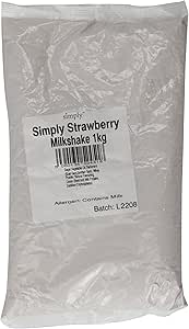 Simply Strawberry Milkshake Powder 1 Kg (Pack of 5)