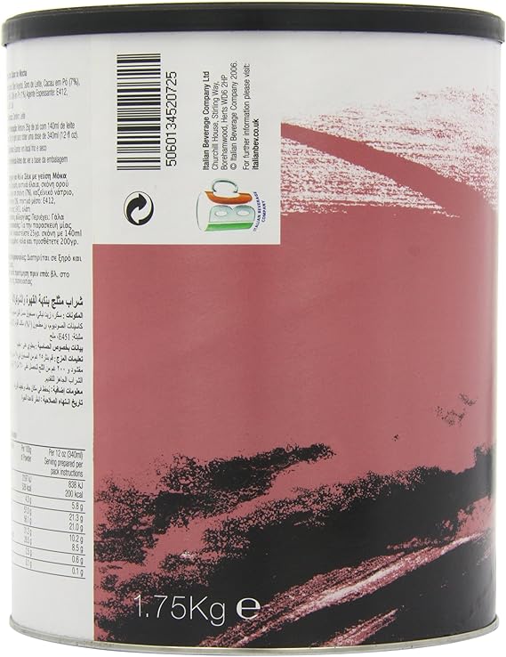 Simply Mocha Frappe Powder, Nut Free Frappe Powder for Iced Drinks and Iced Mochas (1.75 Kg)
