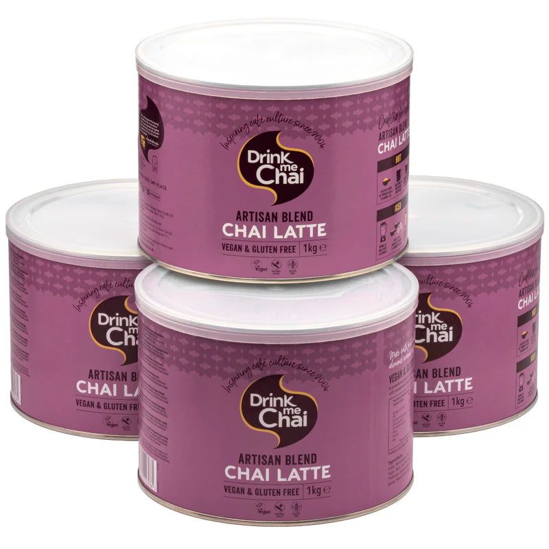 Drink Me Chai Artisan Chai Latte Powder 1kg (1 x Case of 4)