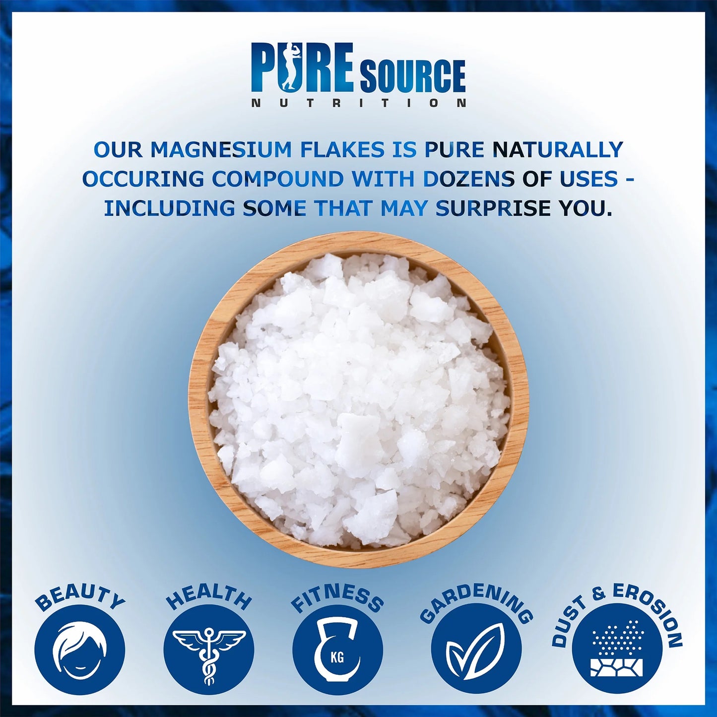 Pure Source Nutrition Magnesium Flakes Bucket