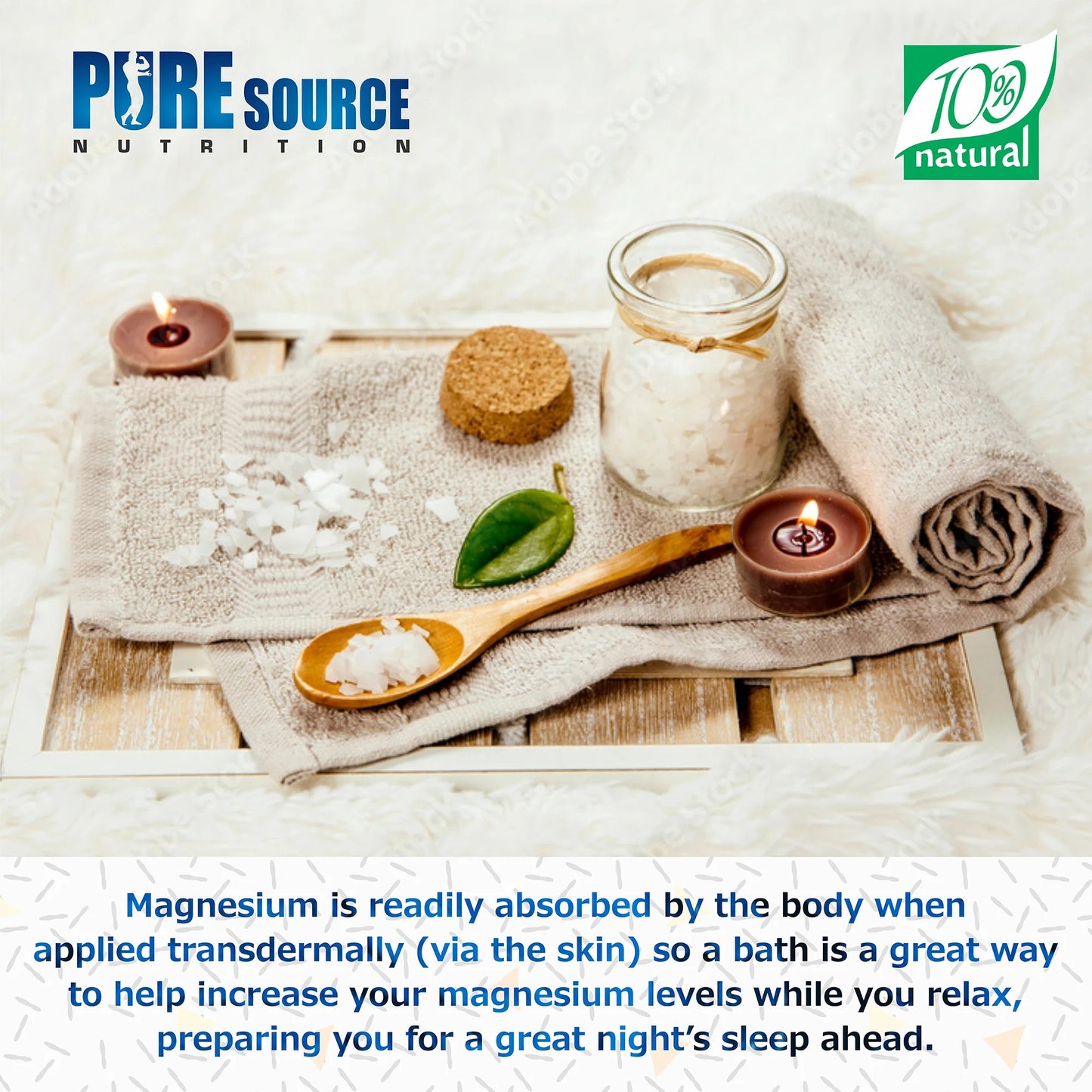 Pure Source Nutrition Magnesium Flakes Bucket