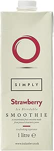 Simply Strawberry Smoothie, Vegan Blendable Concentrated Smoothie Mix Made with Real Fruit Puree (1 Litre)