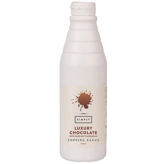 Simply Milk Chocolate with Hazelnut Flavour Sauce 1kg (1 x Case of 6)