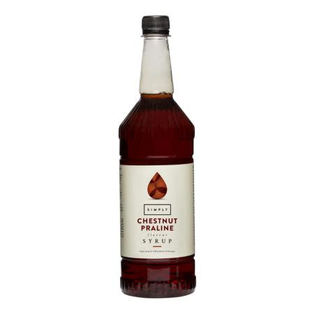Simply Chestnut Praline Syrup 1 Litre