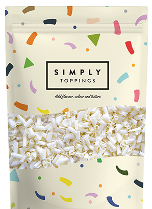 Simply White Chocolate Curls 2.5KG