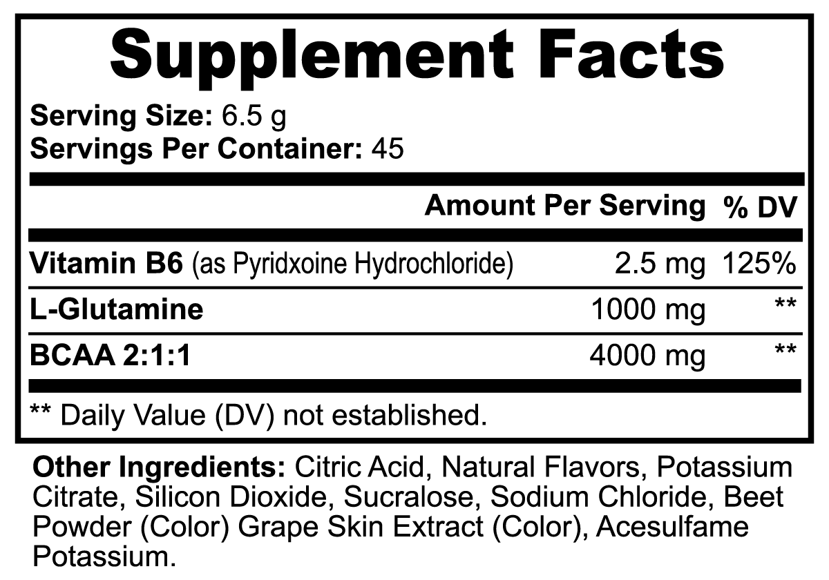 TFF BCAA Post Workout Powder (Honeydew/Watermelon)